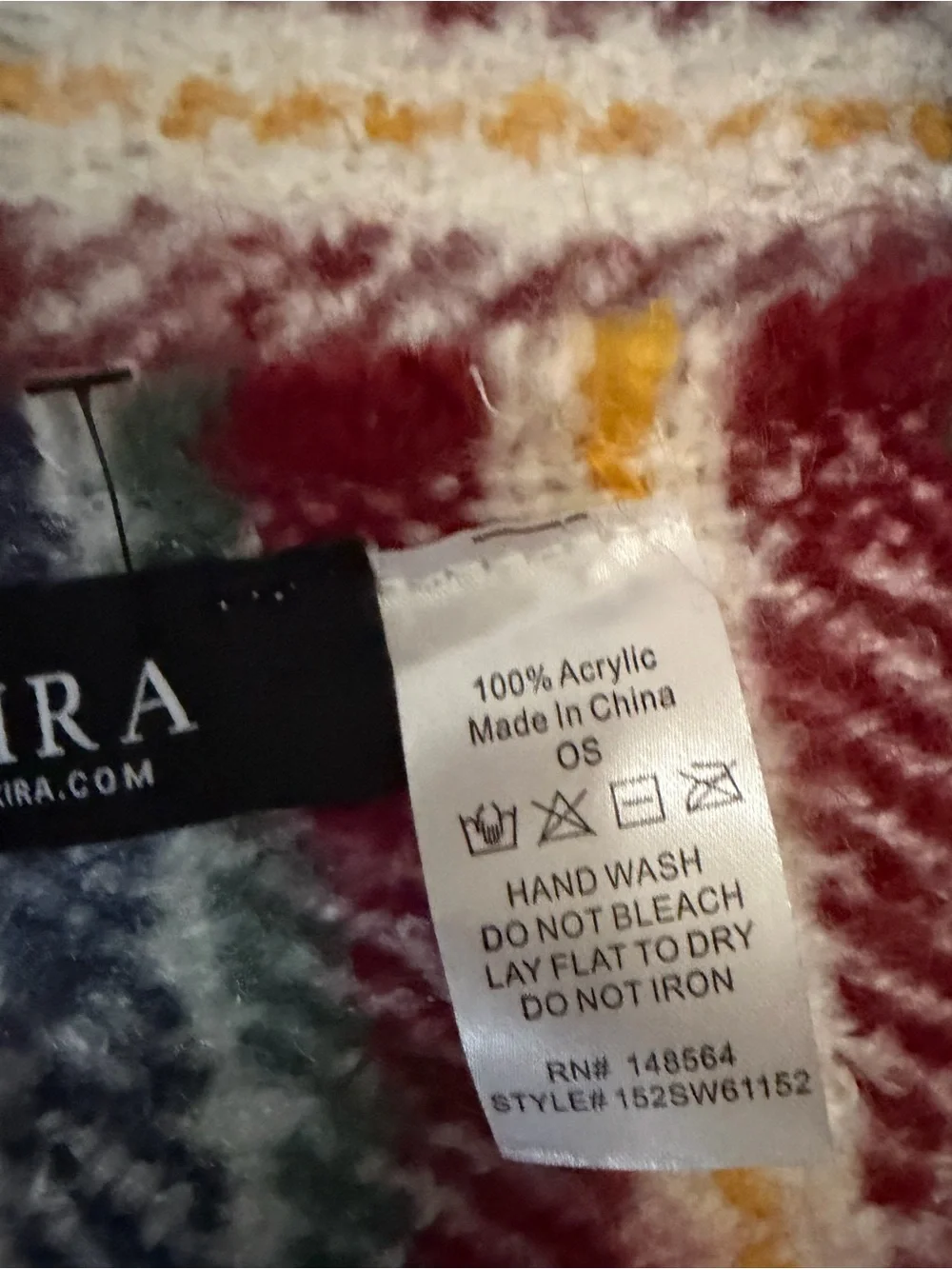 Akira Plaid Blanket Scarf with Frayed Tassel Fringe